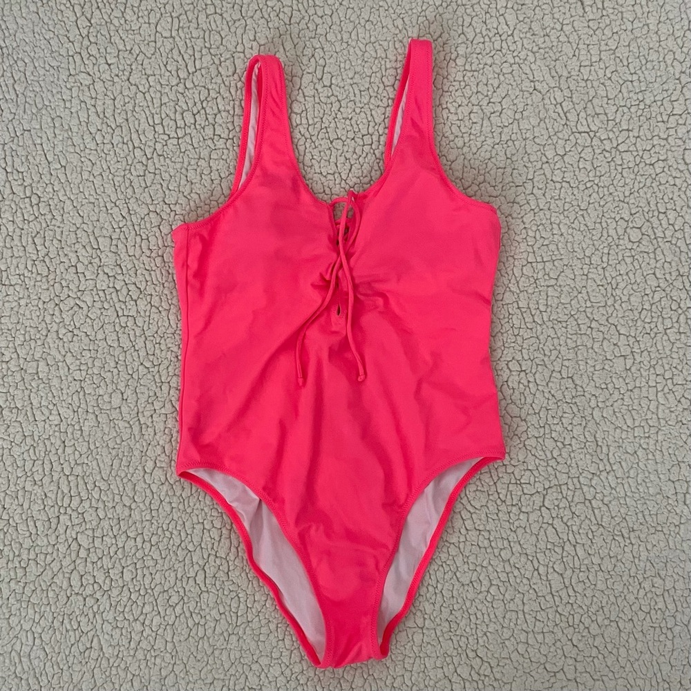 PINK Victoria's Secret Neon Pink One Piece Swimsuit Size M 170/96A